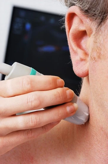 Farbdoppler-Sonografie der Halsschlagader